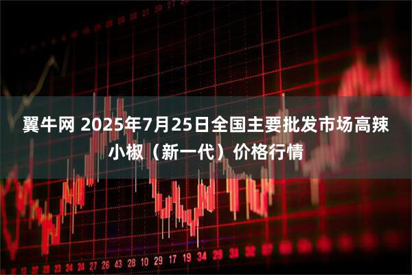 翼牛网 2025年7月25日全国主要批发市场高辣小椒（新一代）价格行情